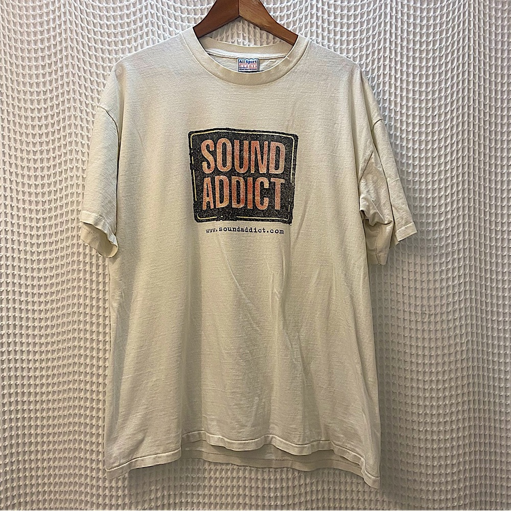 Vintage Y2K Sound Addict Promo Graphic All Sport T Shirt